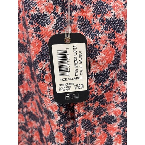 JOHNNIE-O Top Shelf Looper Print Short Sleeve Stretch Shirt Size 2XL $158 - Picture 4 of 6